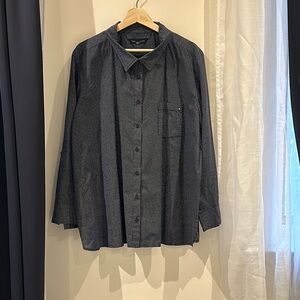 Women’s Tommy Hilfiger Blue/White Polka Dot Button-Up Shirt